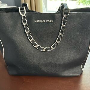 Michael Kors black laptop tot bag, excellent condition